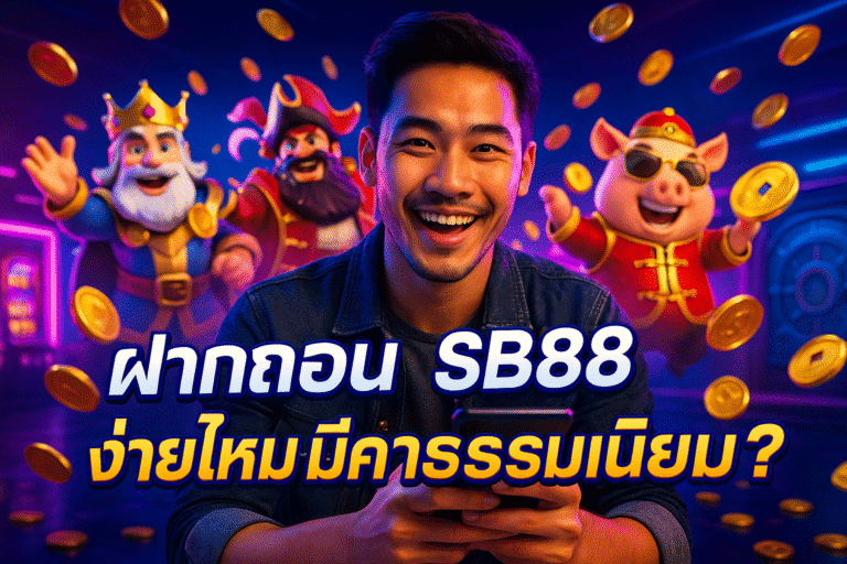 ฝากถอน SB88 ง่ายไหม มีค่าธรรมเนียม?