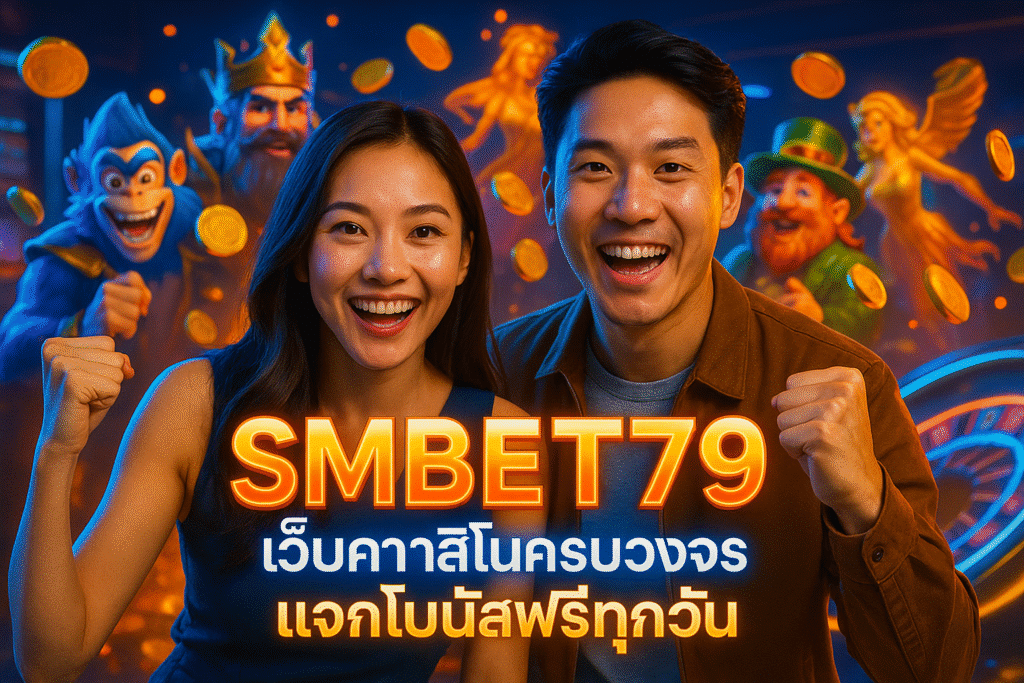 SMBET79 เว็บคาสิโนครบวงจร แจกโบนัสฟรีทุกวัน